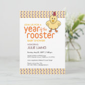 2017 Jaar van het Baby shower Kaart (Staand voorkant)