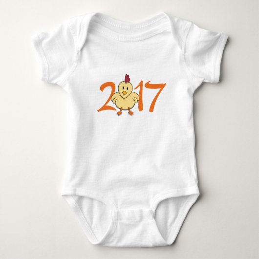 2017 Jaar van het rooster Romper (Voorkant)