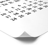 2017 Jaarlijkse gezelfamiliefoto aangepaste kalend Poster (Hoek)