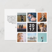 2017 Jaaroverzicht Kerstkaart (Voorkant / Achterkant)