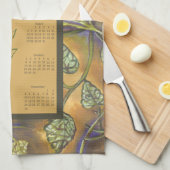 2017 Kalender Bladeren Keuken Theedoek (Quarter Fold)