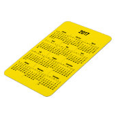 2017 Kalender Zwart Groot Magneet (Linkerzijde)