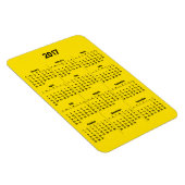 2017 Kalender Zwart Groot Magneet (Rechterzijde)