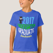 2017 Kindergarten Afstuderen aangepaste Kinderen T-shirt (Voorkant)
