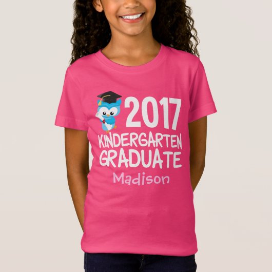 2017 Kindergarten Afstuderen Cute Custom T-shirt (Voorkant)