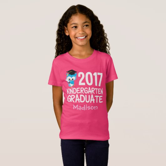 2017 Kindergarten Afstuderen Cute Custom T-shirt (Voorkant volledig)