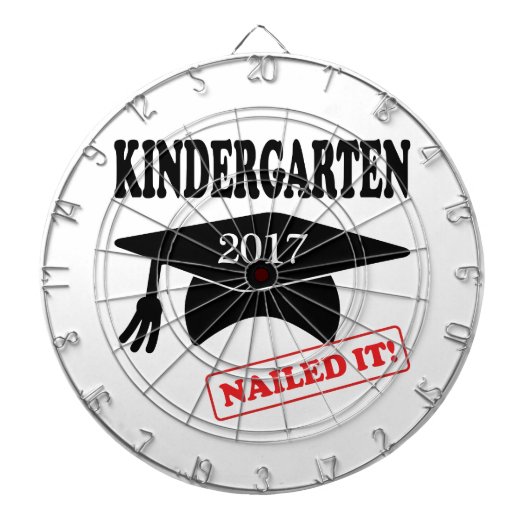 2017 Kindergarten Nailed it Dartbord (Voorkant)