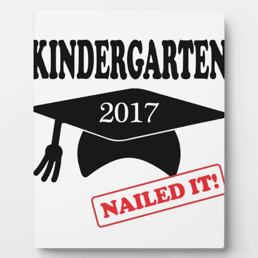 2017 Kindergarten Nailed it Fotoplaat (Voorkant)