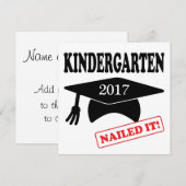 2017 Kindergarten Nailed it Kaart (Voorkant / Achterkant)