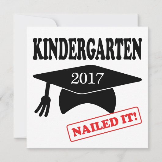 2017 Kindergarten Nailed it Kaart (Voorkant)