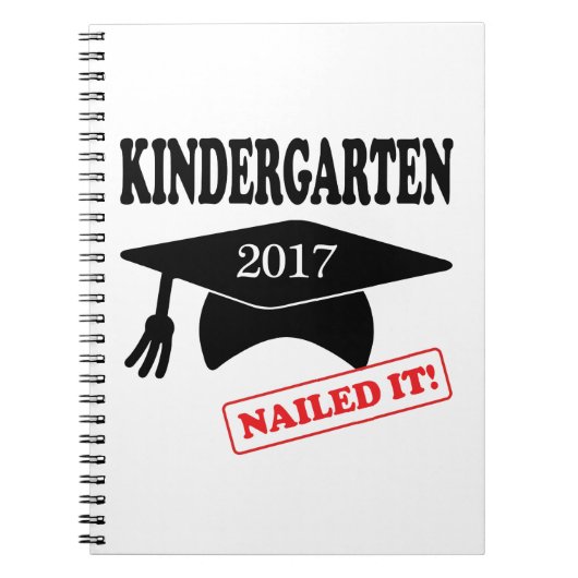 2017 Kindergarten Nailed it Notitieboek (Voorkant)