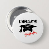 2017 Kindergarten Nailed it Ronde Button 7,6 Cm (Voorkant /achterkant)