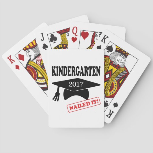 2017 Kindergarten Nailed it Speelkaarten (Achterkant)