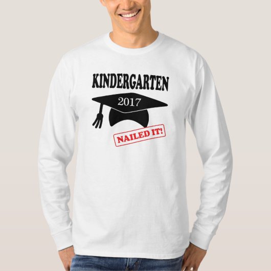 2017 Kindergarten Nailed it T-shirt (Voorkant)