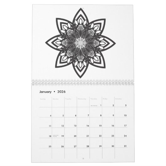 2017 Kleurkalender voor volwassenen Kalender (Jan 2026)