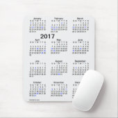 2017 Large Print Smoke Holiday Calendar van Janz Muismat (Met muis)