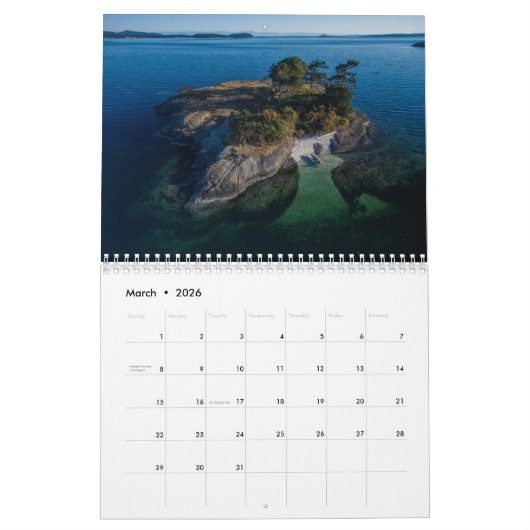 2017 Leven in de Pacific Northwest Wall Agenda Kalender (Mar 2026)