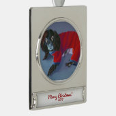 2017 Limited Edition Collectible Ornament Verzilverd Banner Ornament (Rechts)