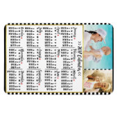 2017 Maandelijkse kalenderstripes | Aangepaste fot Magneet (Horizontaal)