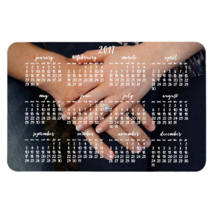 2017 Magnetische Kalender Foto Magneet 4x6