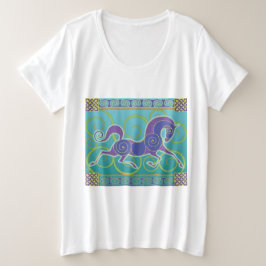 2017 Mink Mode Horse Norse Plus T-shirt 1