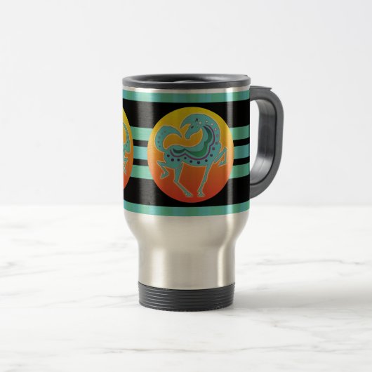 2017 Mink Mok Runequine Checkers Travel mug (Voorkant rechts)