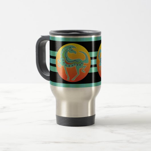 2017 Mink Mok Runequine Checkers Travel mug (Voorkant links)