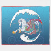 2017 Mink Nest Hippicorn fleece Blanket Large (Voorkant (Horizontaal))