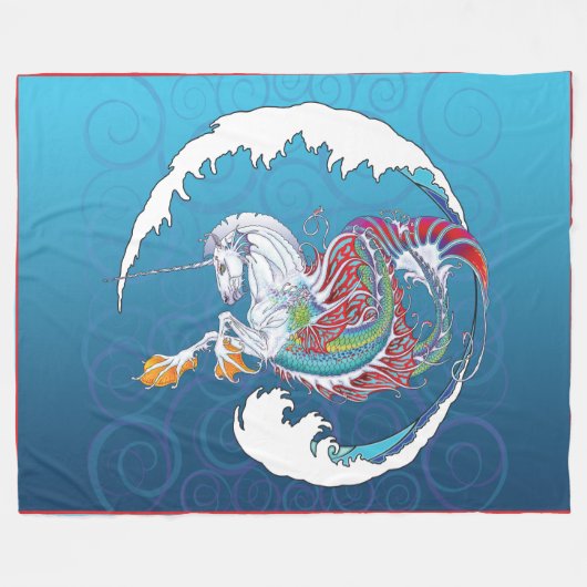 2017 Mink Nest Hippicorn fleece Blanket Large (Voorkant (Horizontaal))