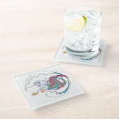 2017 Mink Nest Hippicorn Glass Onderzetter 3 (Schuin)