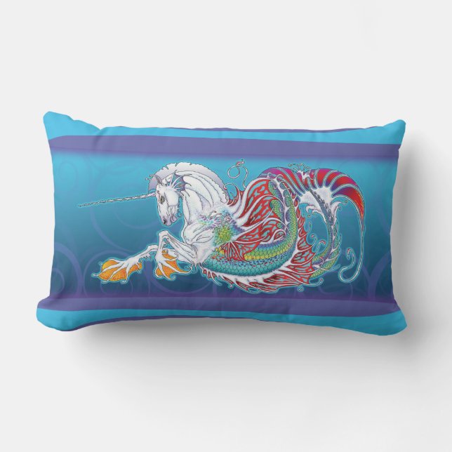 2017 Mink Nest Hippicorn Lumbar Pillow Kussen (Voorkant)