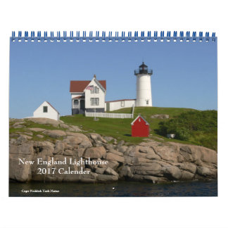 2017 New England Lighthouse-Calendar Calendar Kalender