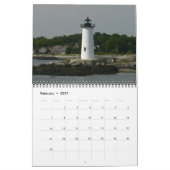 2017 New England Vuurtoren-Calendar Kalender (Feb 2027)