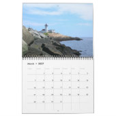 2017 New England Vuurtoren-Calendar Kalender (Mar 2027)