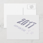 2017 New year card Feestdagenkaart (Voorkant / Achterkant)