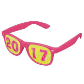 2017 New Years Eve-bril Retro Zonnebril (Gekanteld)