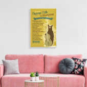 2017 Pagosa Folk 'N Bluegrass Poster Canvas Afdruk (Insitu (Woonkamer))