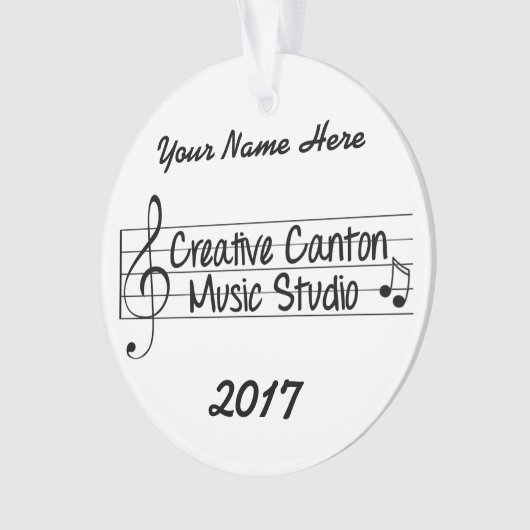 2017 Persoonlijke kerstversiering Ornament (voorkant)