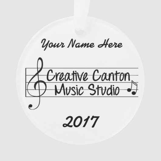 2017 Persoonlijke kerstversiering Ornament (voorkant)