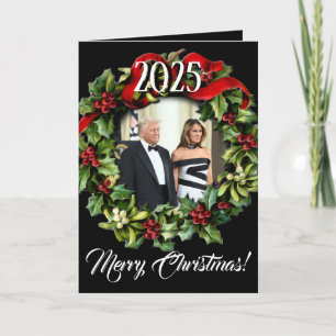 2017 President Donald Trump & Melania Kerst Feestdagen Kaart