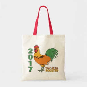 2017 Rooster-canvas tassen