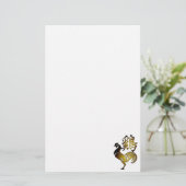 2017 Rooster Chinees teken en kalligrafie S Briefpapier (Staand voorkant)