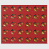 2017 Rooster Chinees teken en kalligrafie W papier (Vlak)