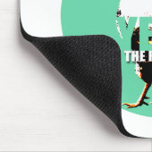 2017 Rooster Jaar in Groene Circle Mousepad Muismat (Hoek)