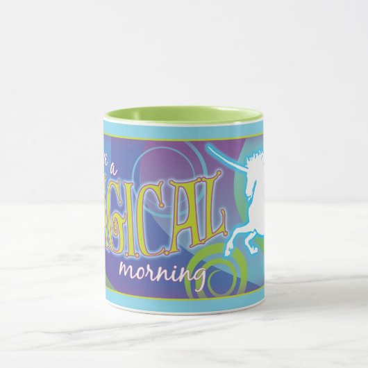 2017 Roze Mok Magische Unicorn 11oz mok (Midden)