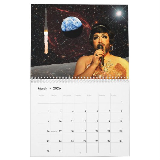 2017 Science Fiction Non Binary Gay Drag Calendar Kalender (Mar 2026)