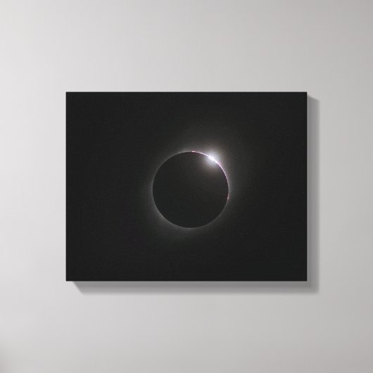 2017 Solar Eclipse - Bailey's Beads Canvas Afdruk (Voorkant)