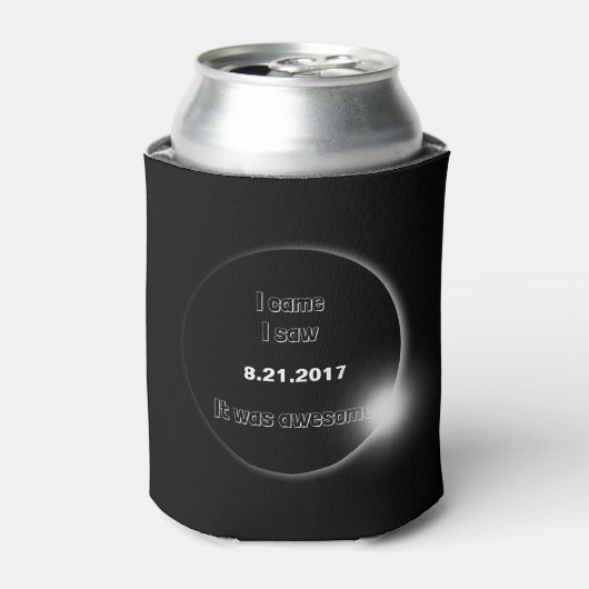 2017 Solar Eclipse die ik zag, was geweldige Blikjeskoeler (Blikje Voorkant)