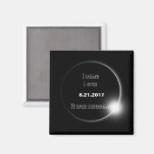 2017 Solar Eclipse die ik zag, was geweldige Magneet (Voorkant / Achterkant)