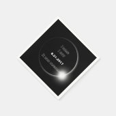 2017 Solar Eclipse die ik zag, was geweldige Servetten (Hoek)